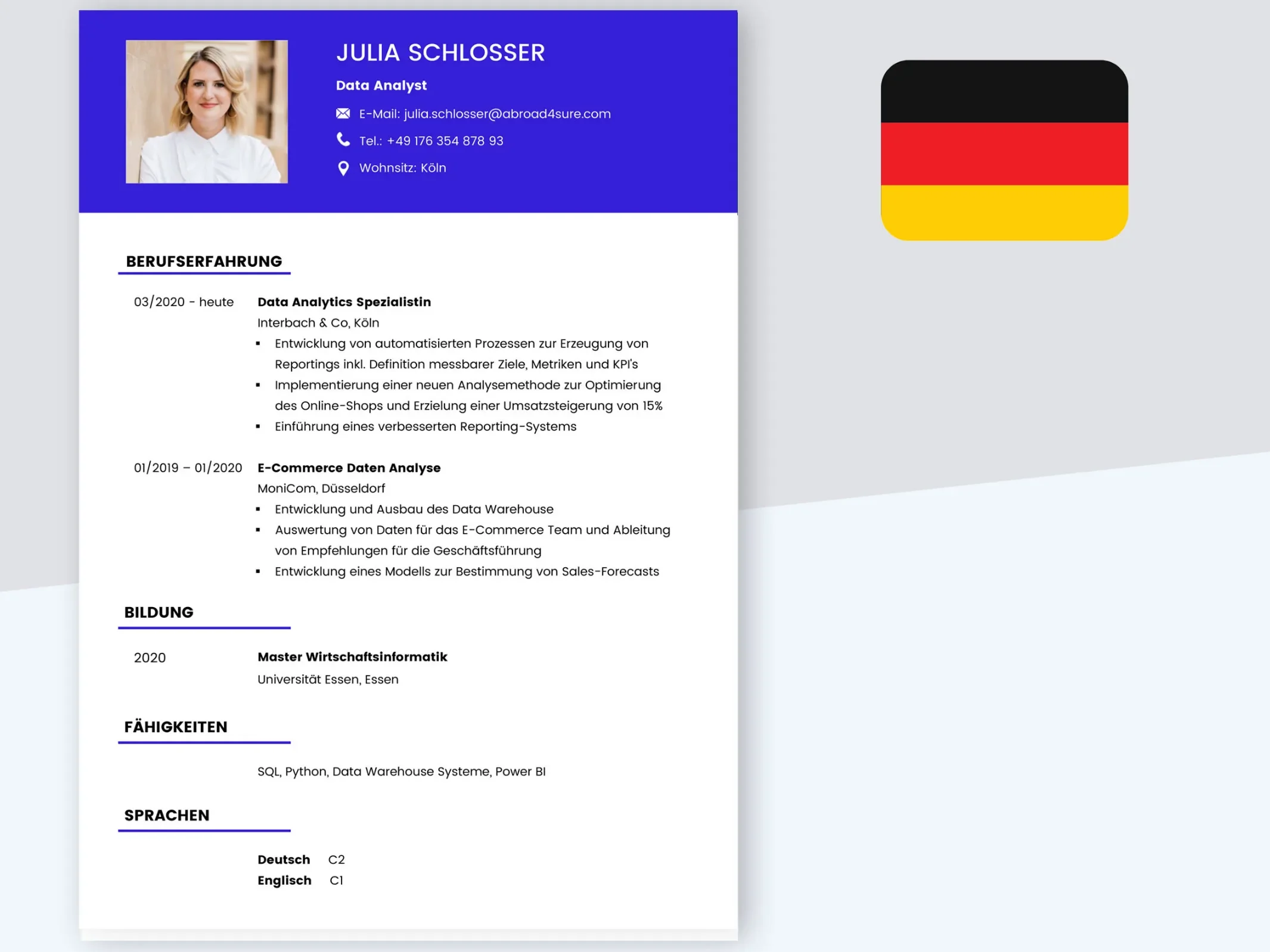 cv-allemand-abroad4sure